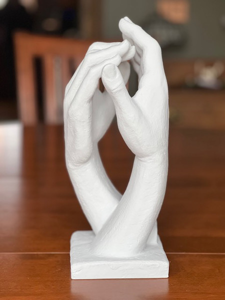 Sculptor Cathedral Hands Rodin Statue Marble Replicas Sculptures Art